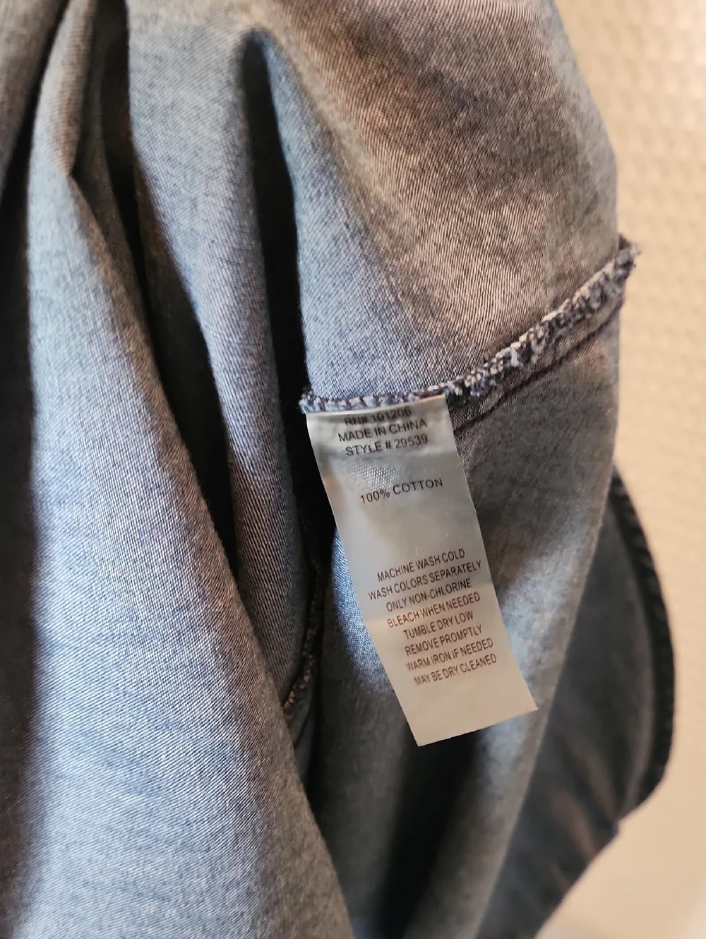 Soft Surroundings Small Blue Denim Sleeveless Maxi Shirt Dress 100% Cotton Boho - Picture 6 of 15